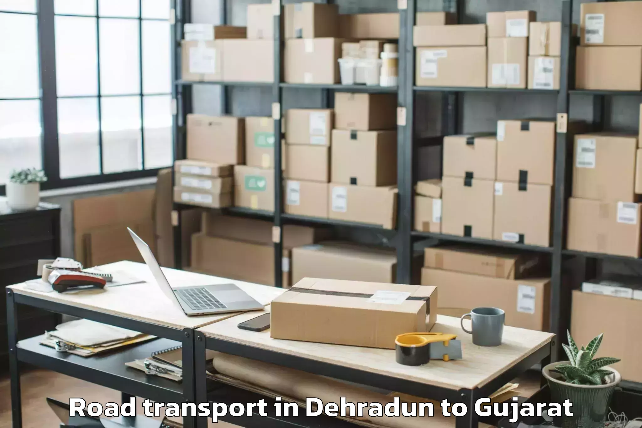 Book Dehradun to Satlasana Road Transport Online